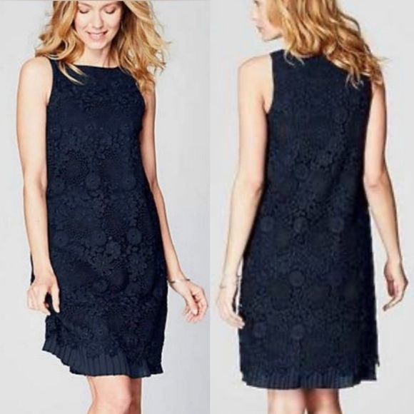 J. Jill Dresses & Skirts - J. Jill Blue Sleeveless Lace Dress